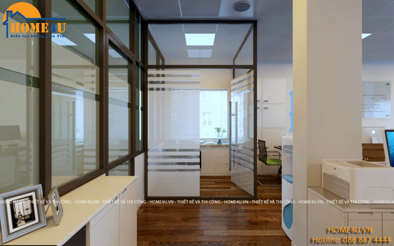 Mẫu thiết kế nội thất văn phòng hiện đại anh Nguyên - NTVP2005