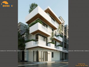 Mẫu thiết kế nhà phố 4 tầng - Tân cổ điển -  Mr. Dũng - NP2030
