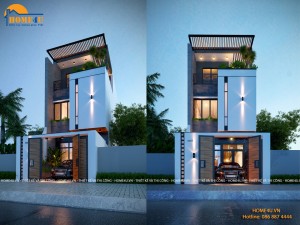 Mẫu thiết kế nhà phố 3 tầng hiện đại chú Vĩnh - NP2027