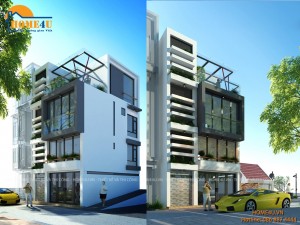 Mẫu thiết kế nhà phố 3 tầng hiện đại chú Vĩnh - NP2027