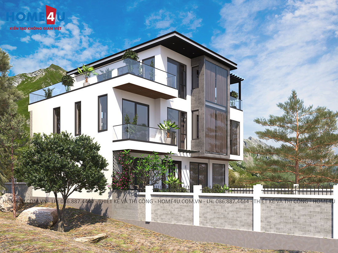 Thiết kế biệt thự 3 tầng hiện đại anh Minh Lâm Đồng - BT20130